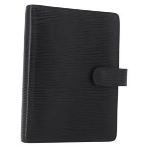 LOUIS VUITTON Epi Agenda MM Day Planner Cover Black R20042 LV Auth am9768